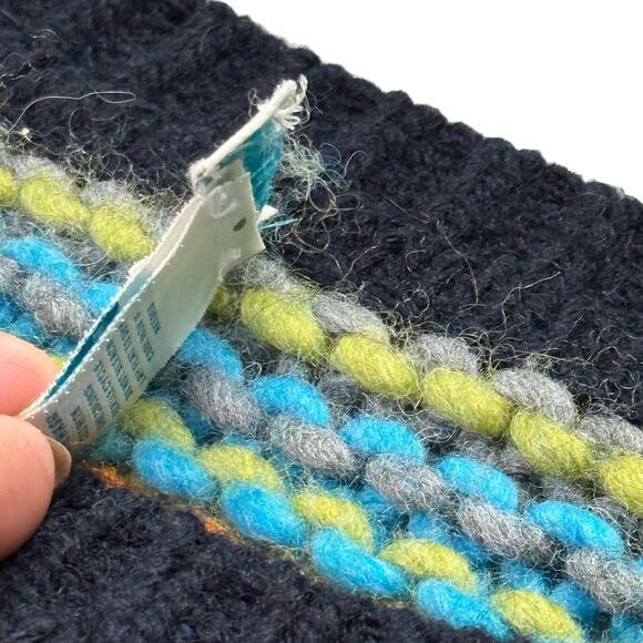 Sundance Chunky Eudora Fisherman Rainbow Multicolor Pullover Sweater Large - Picture 3 of 6